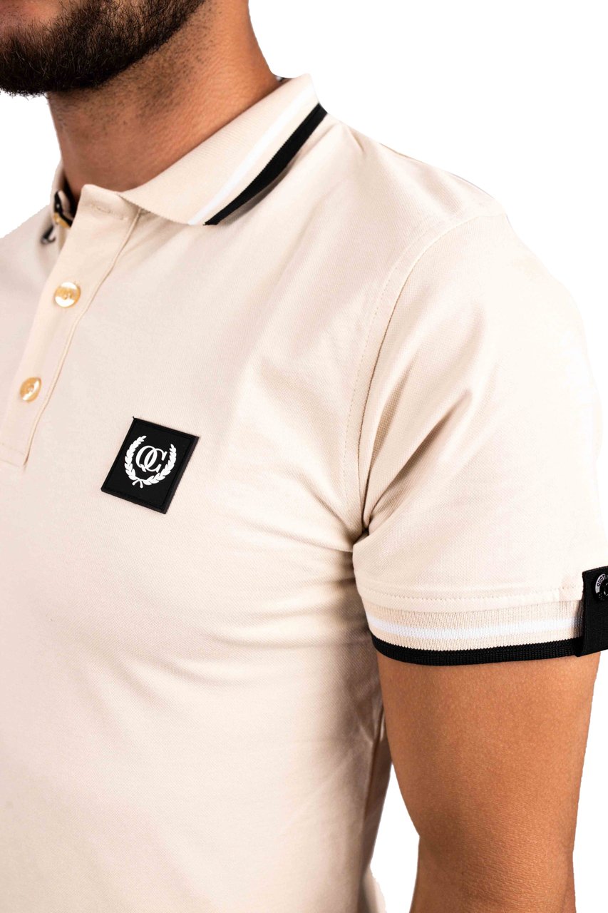 Quotrell Avergne Polo | Sand/black Beige