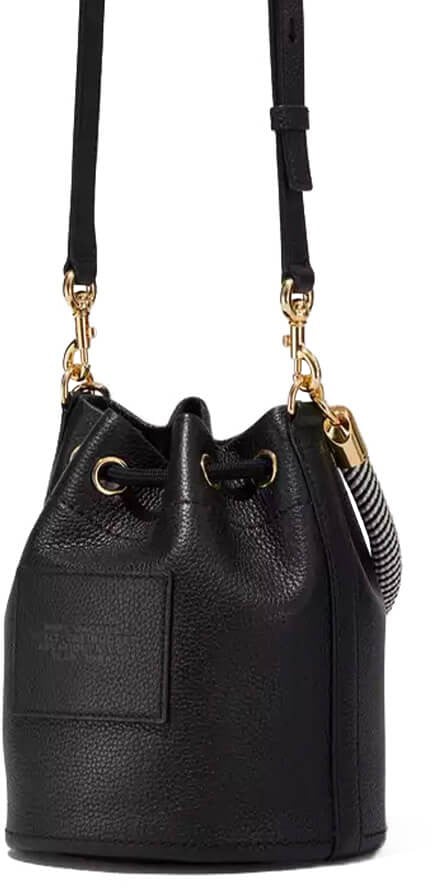 Marc Jacobs Macr Jacobs The Leather Bucket Black Bag Black Zwart