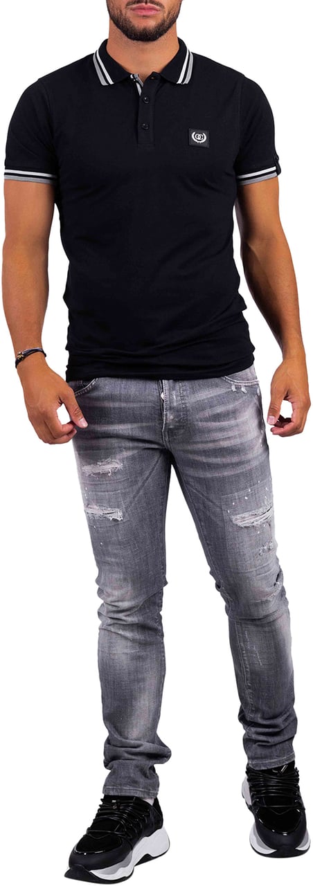 Quotrell Couture Avergne Polo Heren Zwart/Zwart Zwart