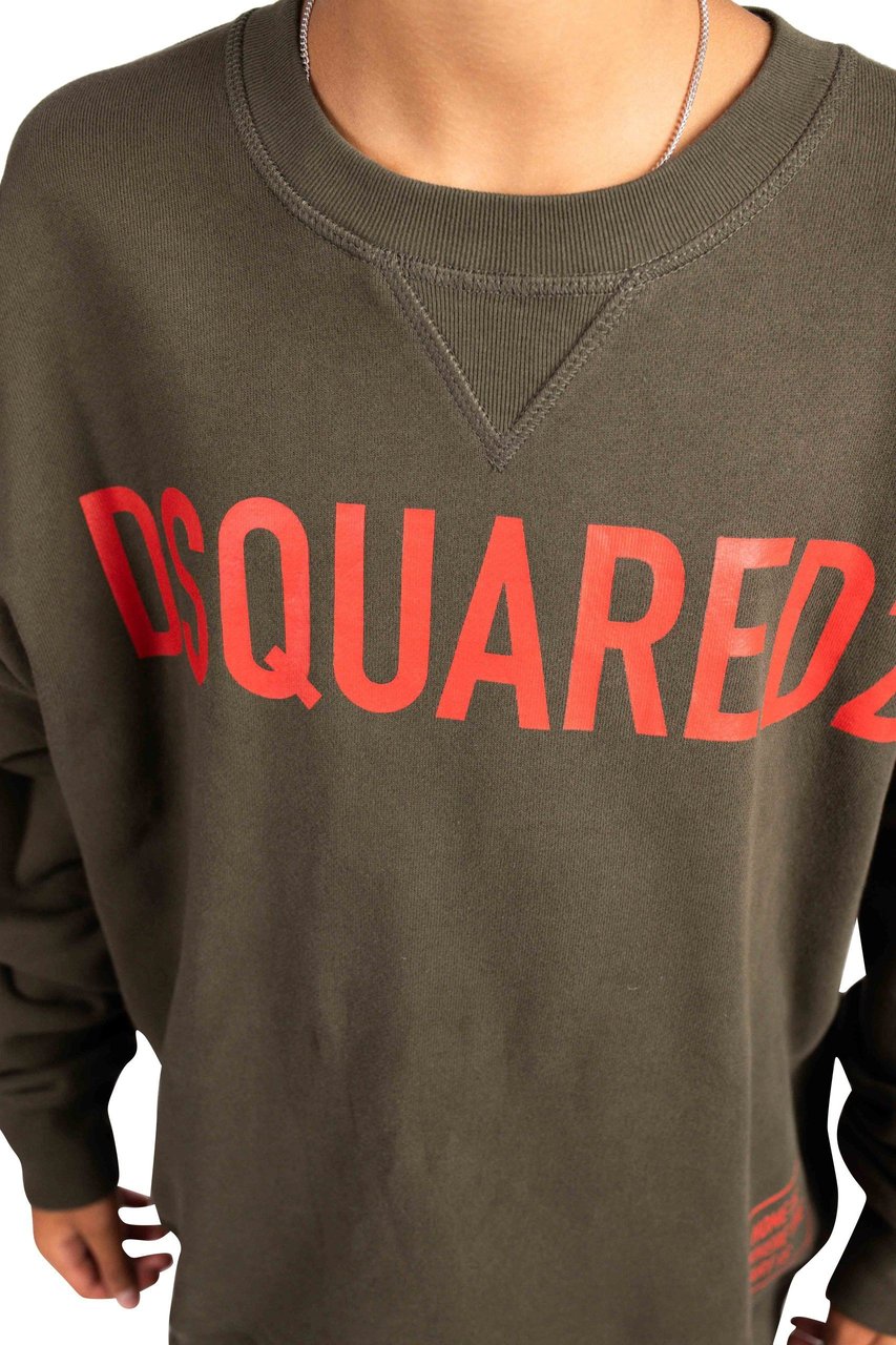 Dsquared2 Slouch Fit Sweater KIDS Army Groen