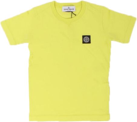 Stone Island Junior T-shirts And Polos Yellow Geel