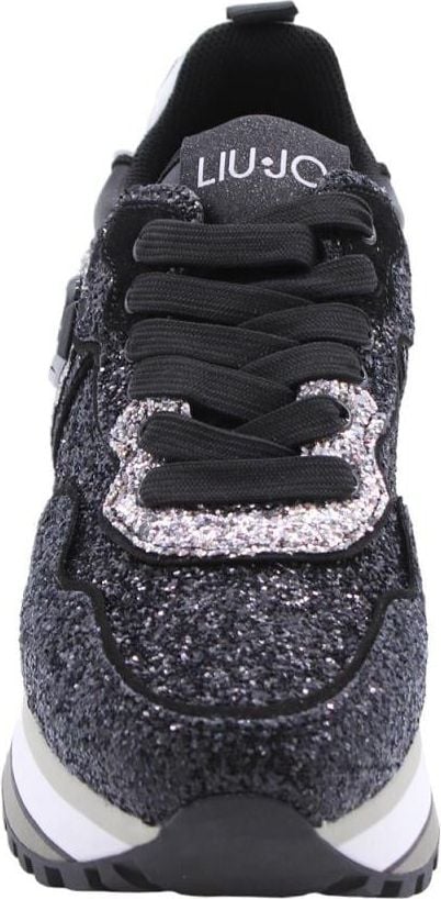 Liu Jo Sneakers Maxi Wonder Glitter Zwart Zwart