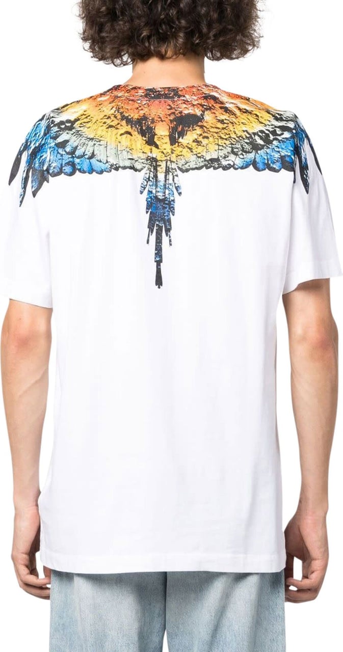 Marcelo Burlon T-shirt Lunar Wings White Wit