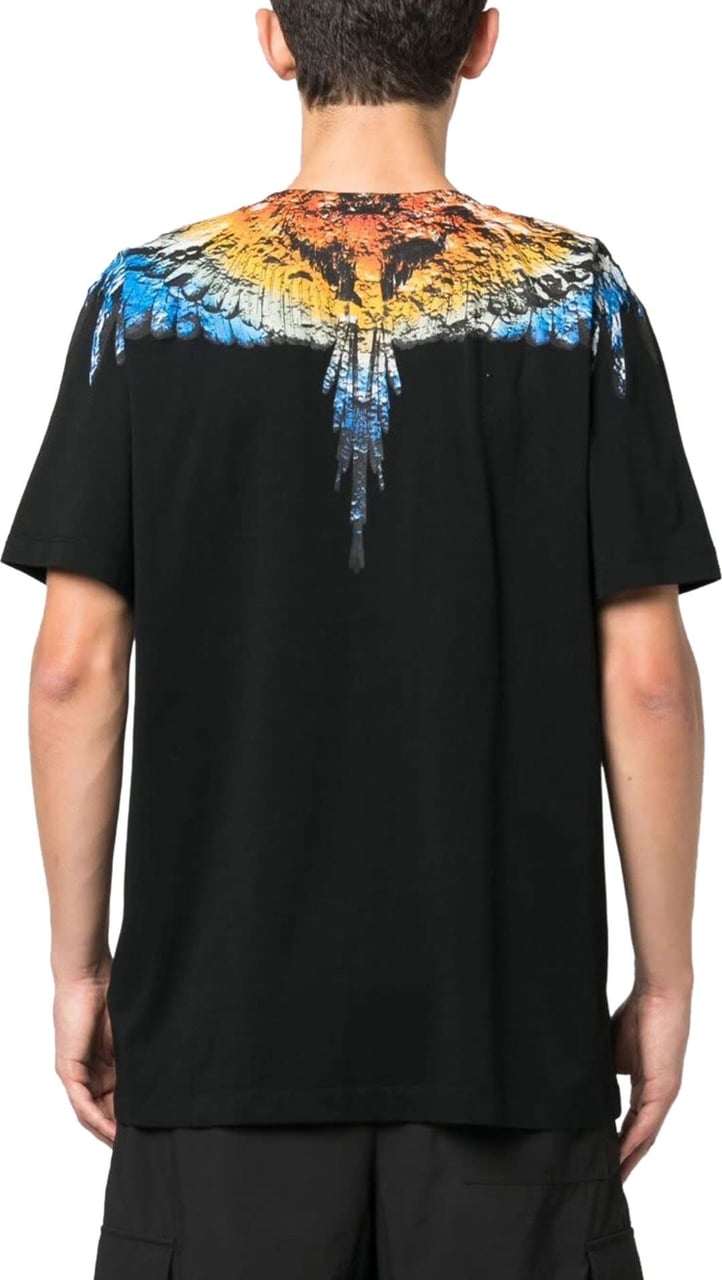Marcelo Burlon T-shirt Lunar Wings Black Zwart