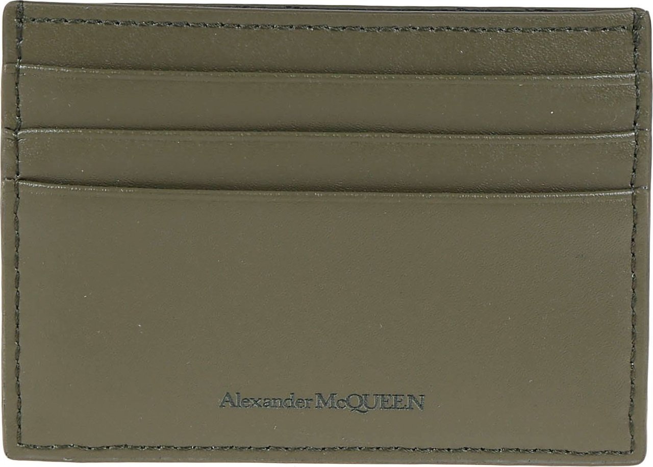 Alexander McQueen card holder Groen