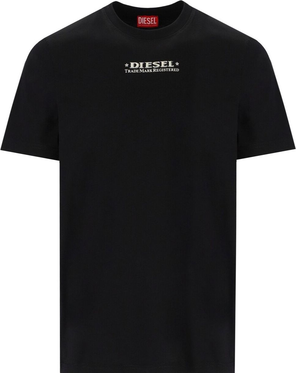 Diesel T-just-l4 Black T-shirt Black Zwart