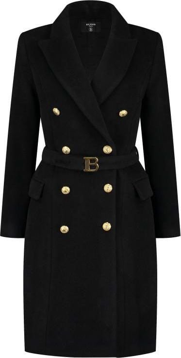 Balmain Coat Zwart