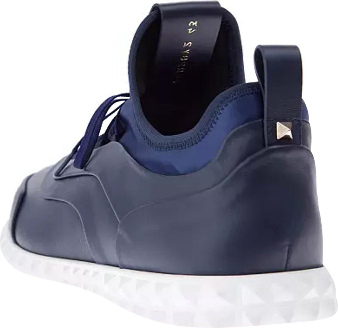 Valentino Valentino Garavani Leather Sneakers Blauw