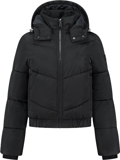 Malelions Signature Puffer Jacket - Black Zwart