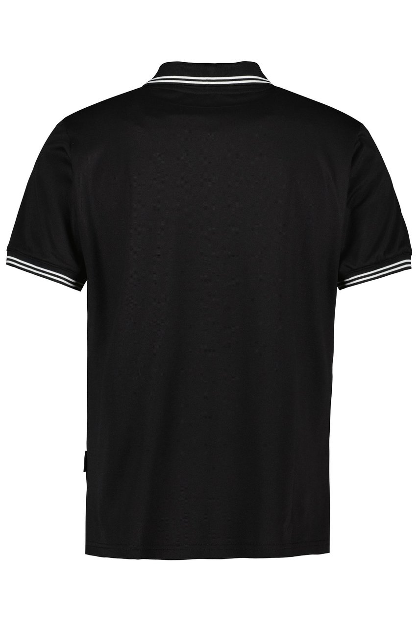 Airforce Polo Double Stripe Zwart