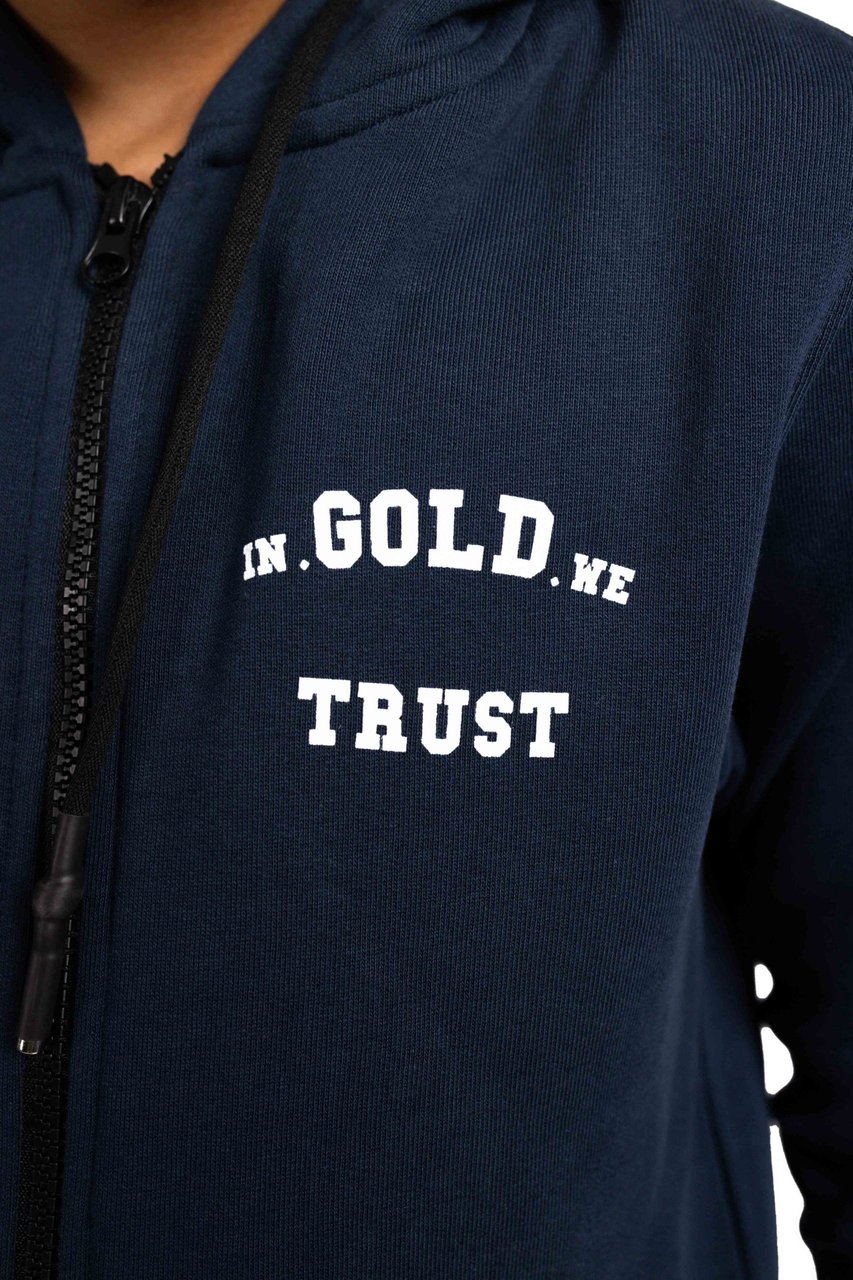 In Gold We Trust Little KIDS The Wallace Jacket Blauw Blauw