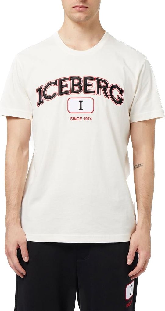 Iceberg Tee Big I Logo Crème Beige