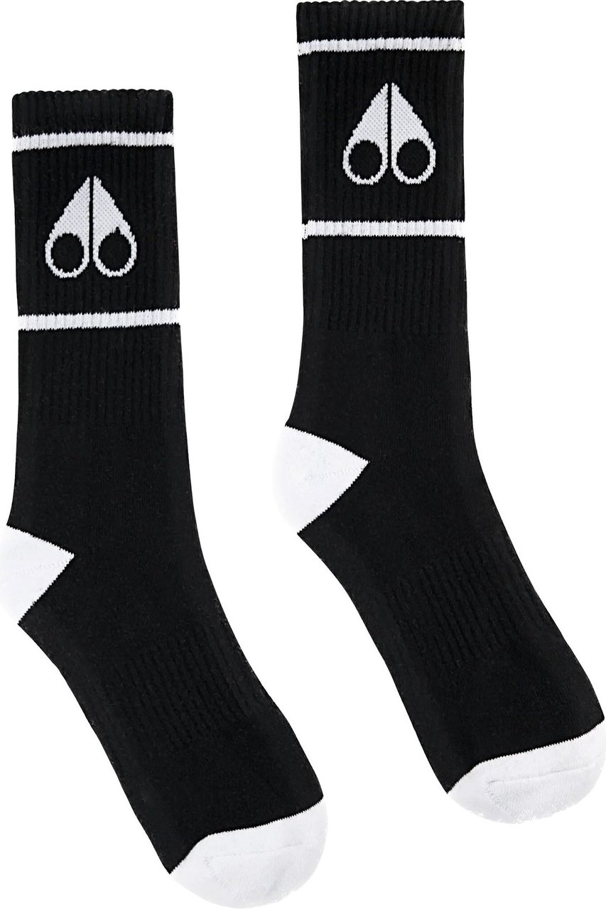 Moose Knuckles Logo Icon Socks Black Zwart