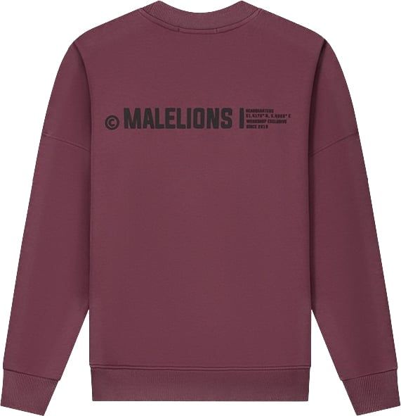 Malelions Women Studio Sweater - Burgundy Rood