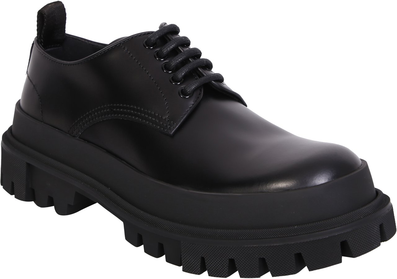 Dolce & Gabbana Dolce & Gabbana Leather Derbies Zwart