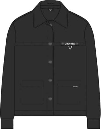 Quotrell Surrey Overshirt | Black Zwart