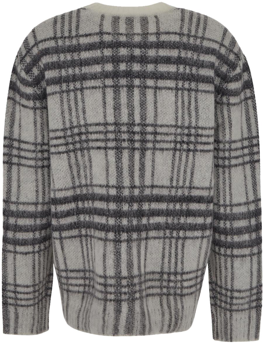 J.W. Anderson J.W. Anderson Embroidered nylon blend oversize sweater Divers