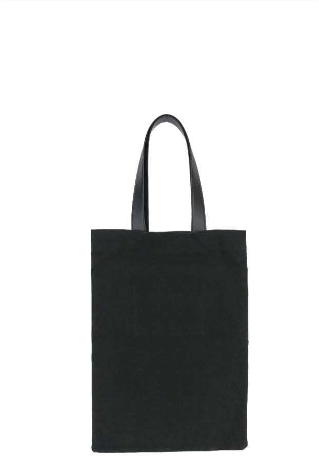 Jil Sander Jil Sander Black canvas shopping bag Zwart