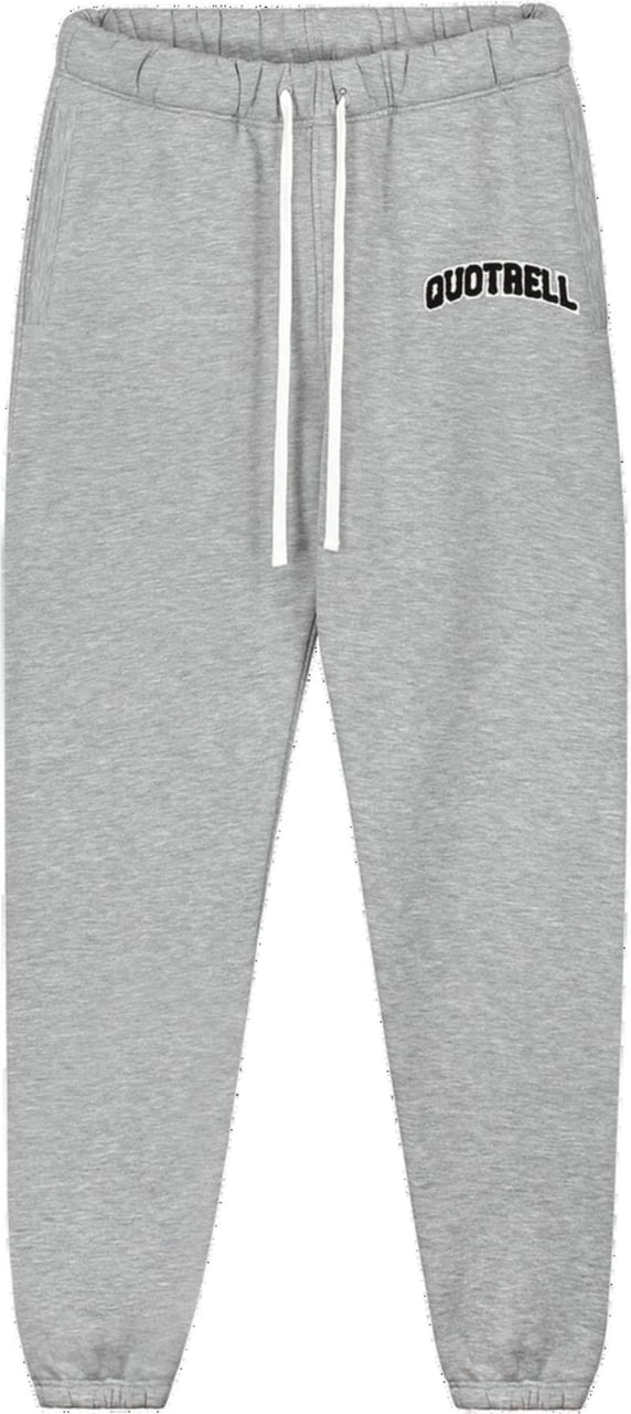 Quotrell University Pants | Grey Melee/white Grijs