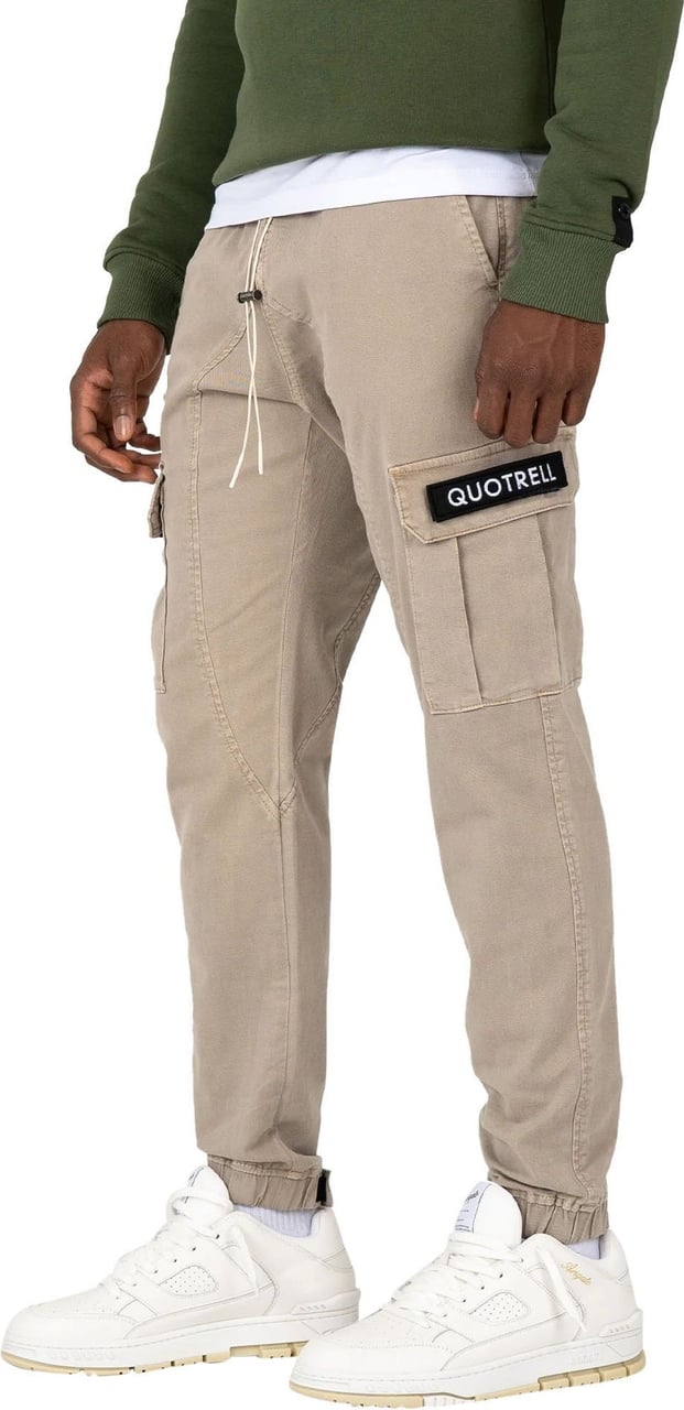Quotrell Brockton Cargo Pants | Sand/black Beige