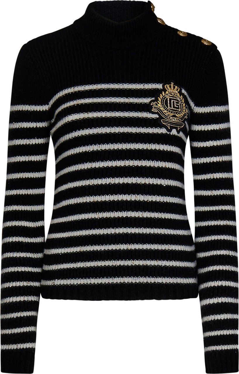 Balmain Sweaters Black Zwart
