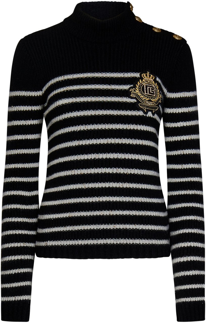 Balmain Sweaters Black Zwart