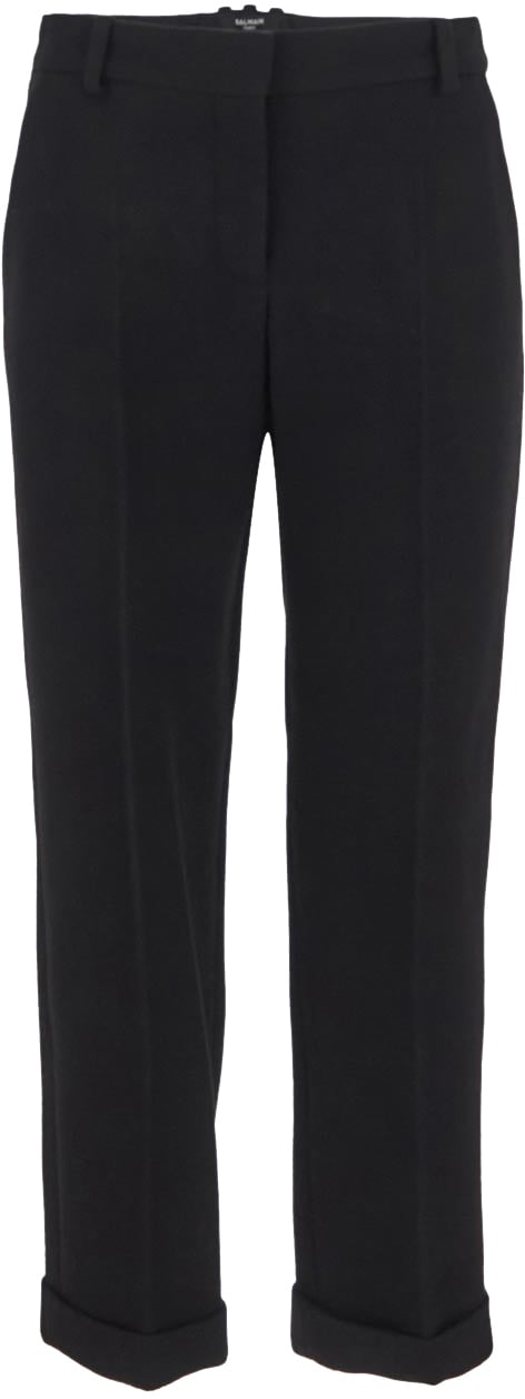 Balmain Trousers Black Black Zwart