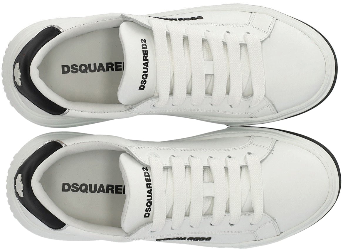 Dsquared2 Bumper White Sneaker With Logo White Wit