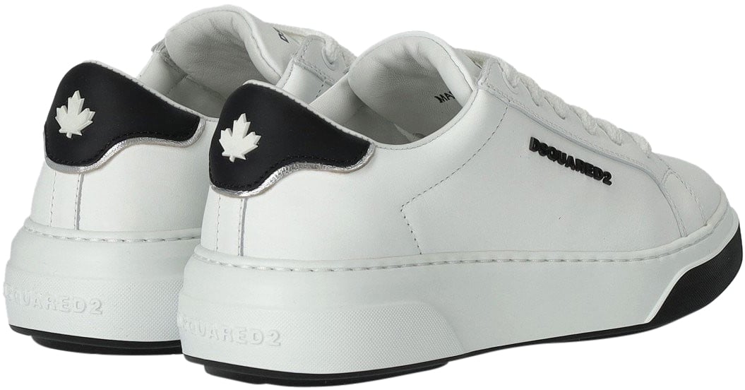 Dsquared2 Bumper White Sneaker With Logo White Wit