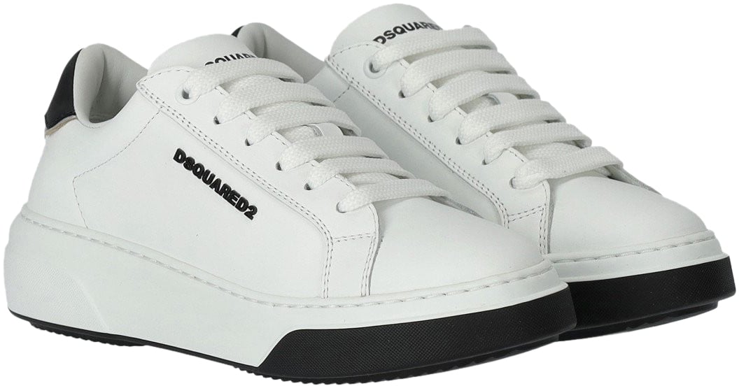 Dsquared2 Bumper White Sneaker With Logo White Wit