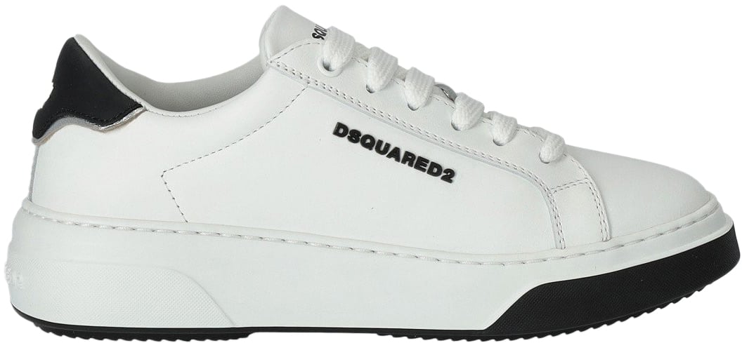 Dsquared2 Bumper White Sneaker With Logo White Wit