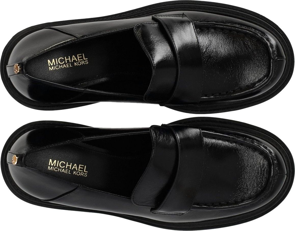 Michael Kors Rocco Black Heeled Loafer Black Zwart