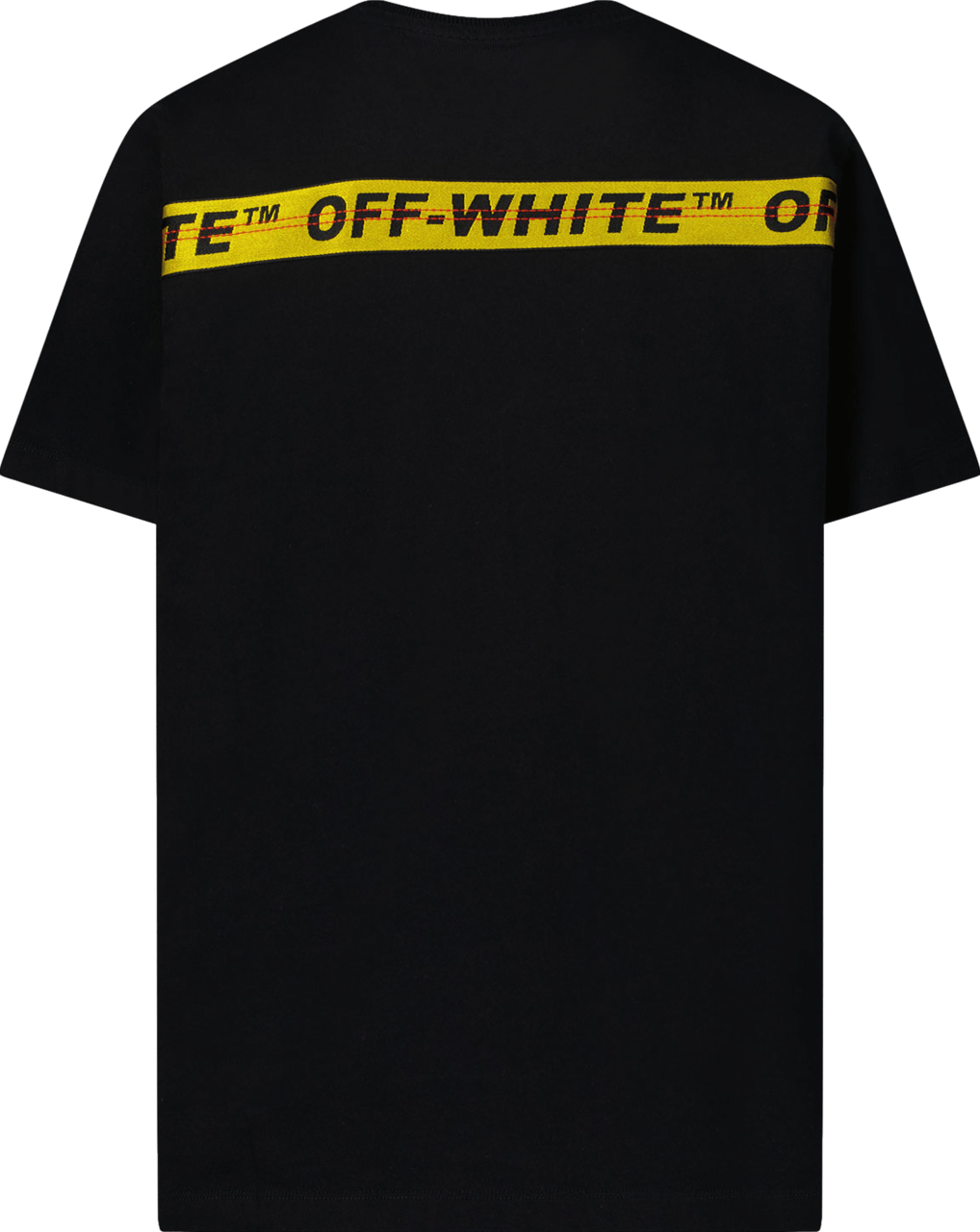 OFF-WHITE Off-White OBAA005C99JER001 kinder t-shirt zwart/geel Zwart