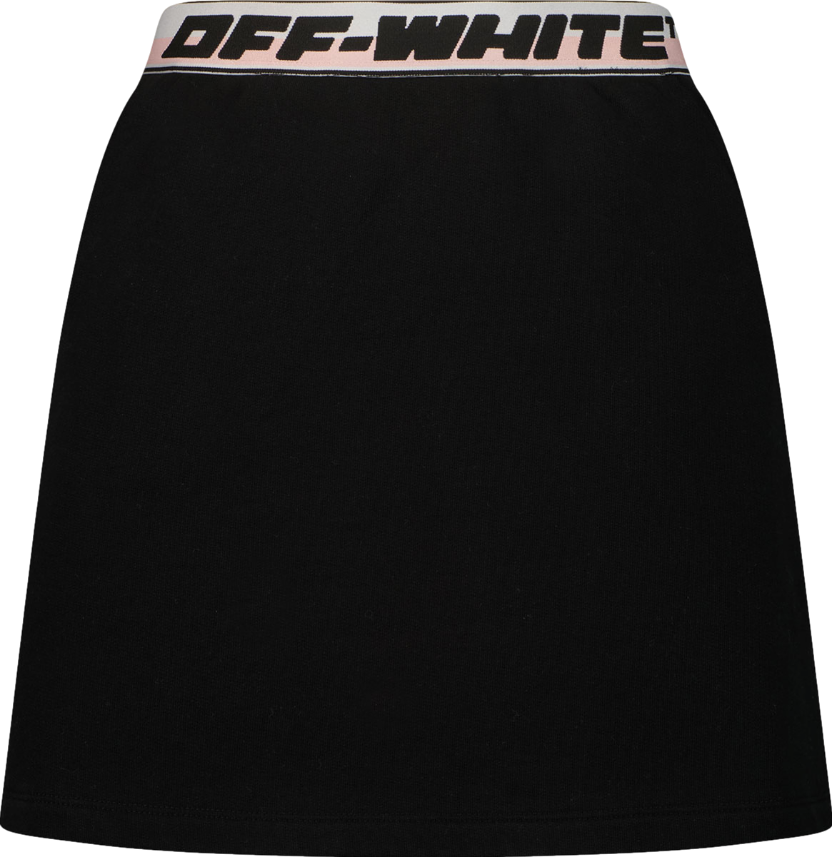 OFF-WHITE logo band sweat skirt black Zwart