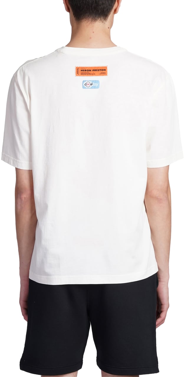 Heron Preston Nf Ex-ray Recycled Cotton Logo T-shirt Wit