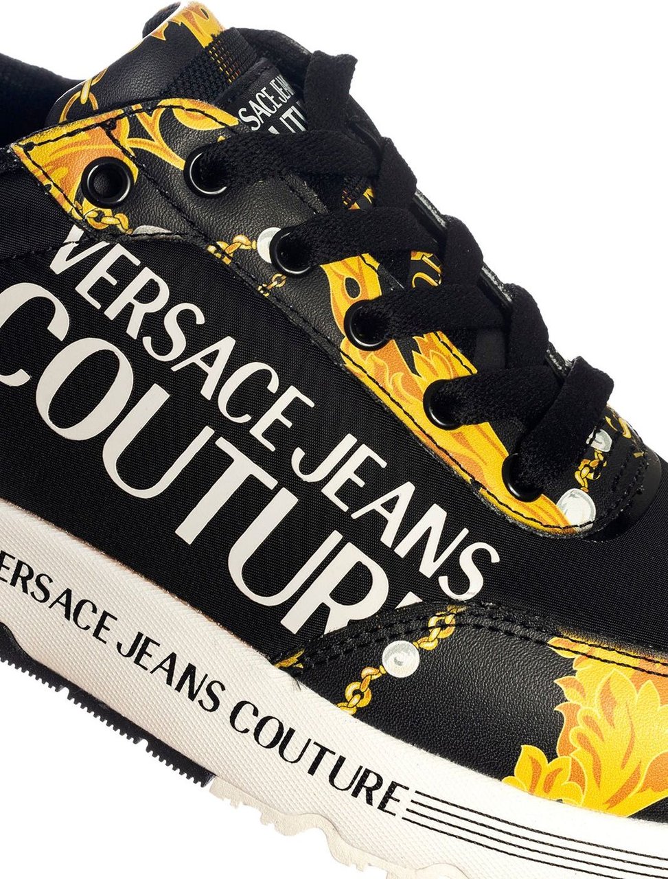 Versace Jeans Couture Versace Jeans Couture Fondo Dynamic Sneaker Dames Zwart/Goud Goud