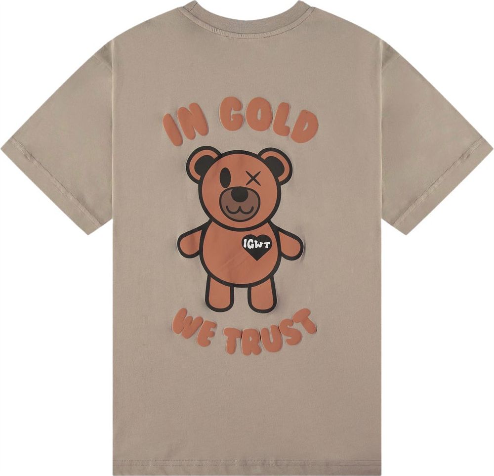 In Gold We Trust The Kush T-shirt Heren Beige Beige