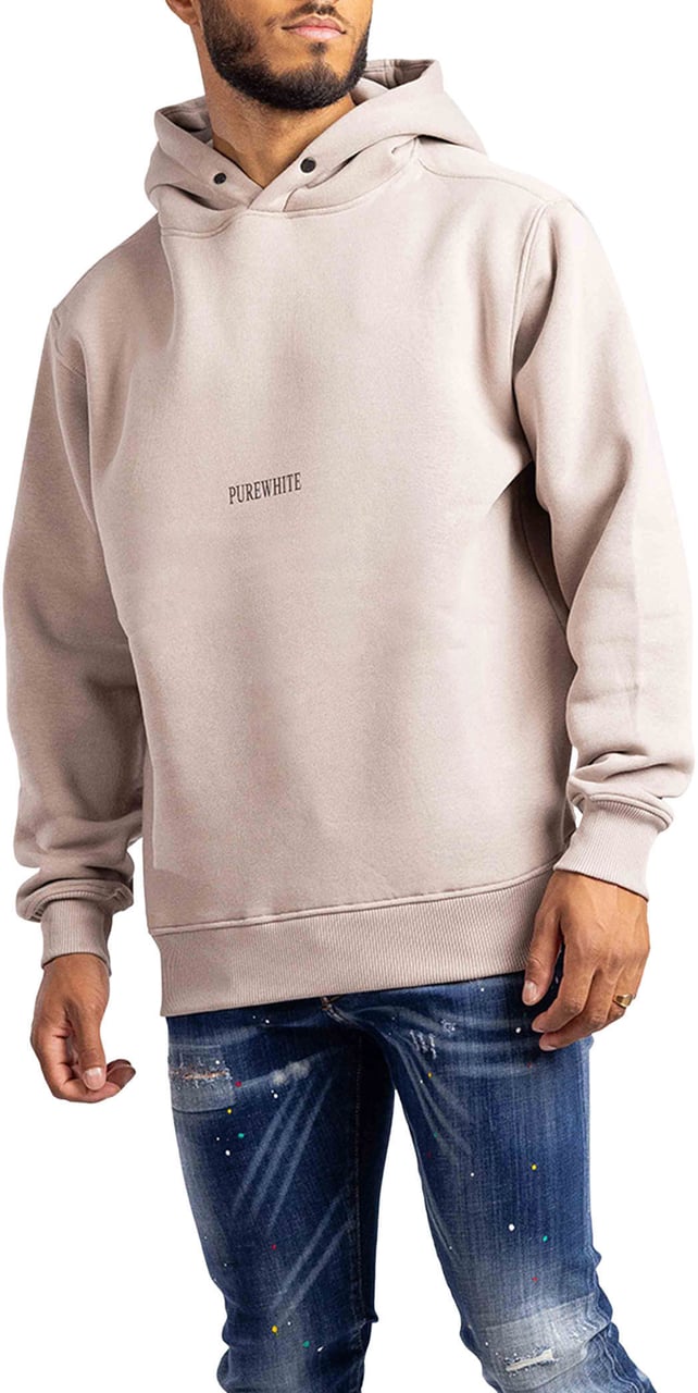 beige hoodie heren