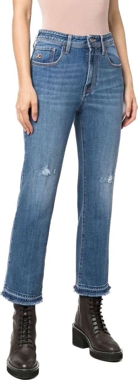 Jacob Cohen Kate cropped straight-leg jeans Blauw