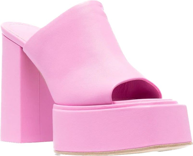 3JUIN Sue high-heel sandals Roze