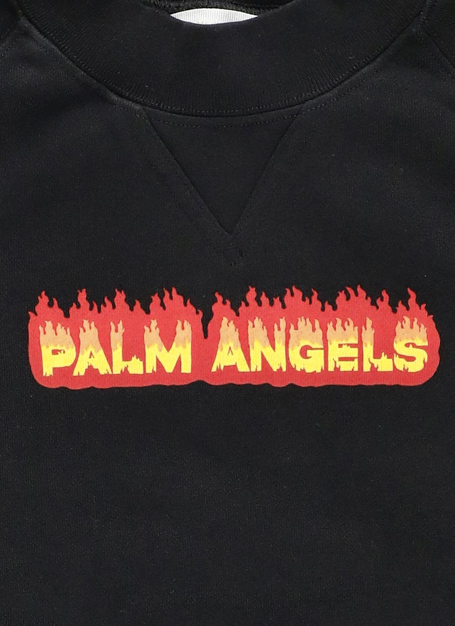 Palm Angels Felpa con Logo Zwart