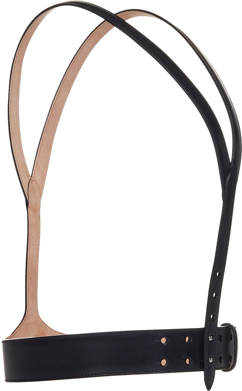Alexander McQueen Leather Harness Zwart