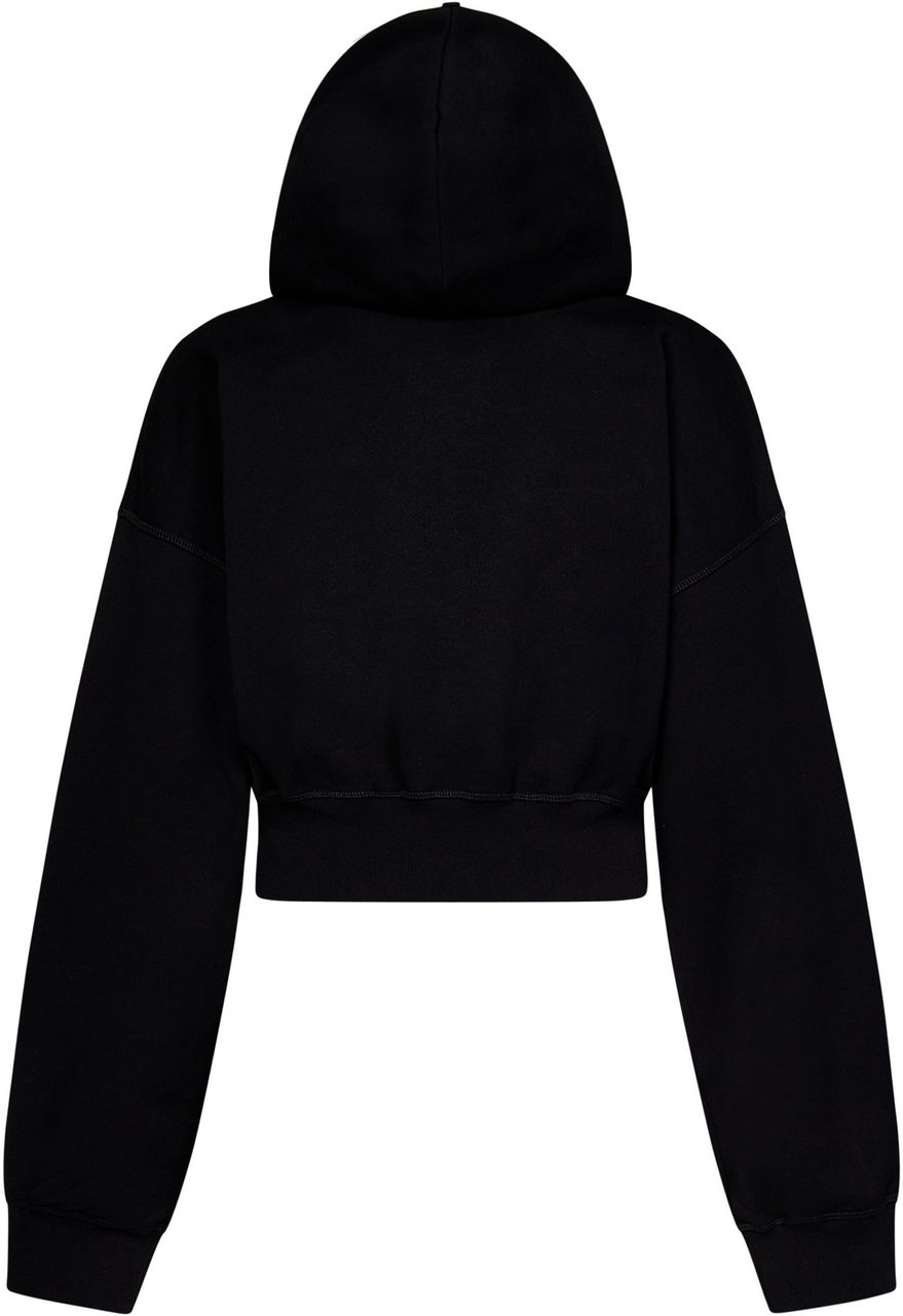 Dsquared2 Cropped Fit Hoodie Zwart