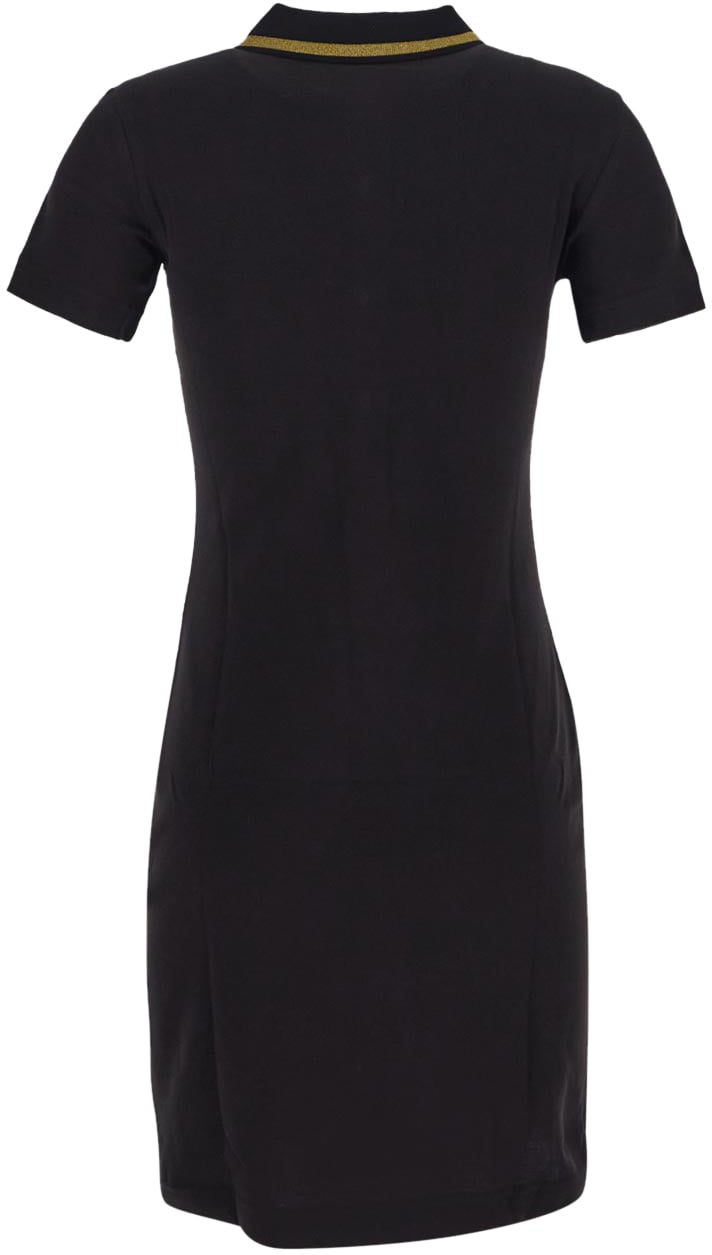 Versace Jeans Couture Polo Mini Dress Zwart