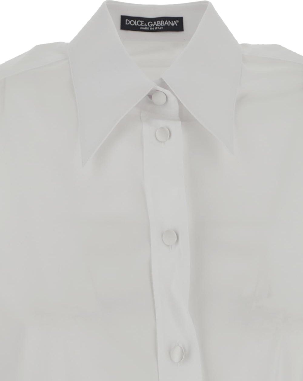 Dolce & Gabbana Covered Buttons Shirt Wit