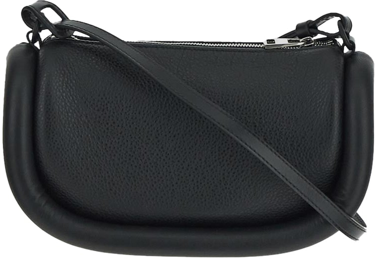 J.W. Anderson J.W. Anderson Black leather Bumper-12 crossbody bag Zwart