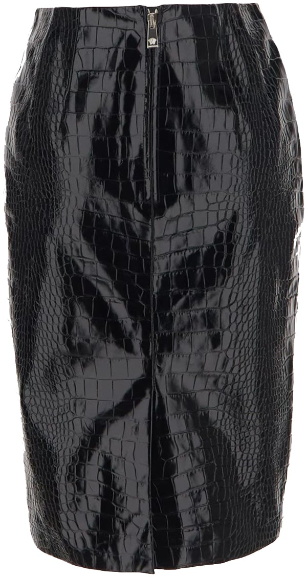 Versace Gonna Coccodrillo Zwart