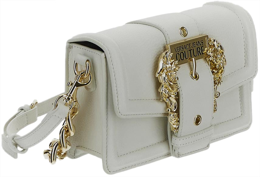 Versace Jeans Couture Couture Buckle Trunk Bag Wit