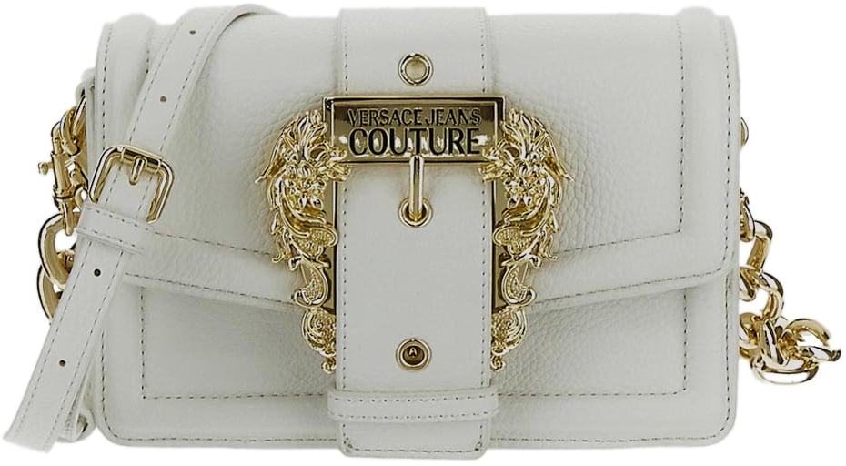 Versace Jeans Couture Couture Buckle Trunk Bag Wit