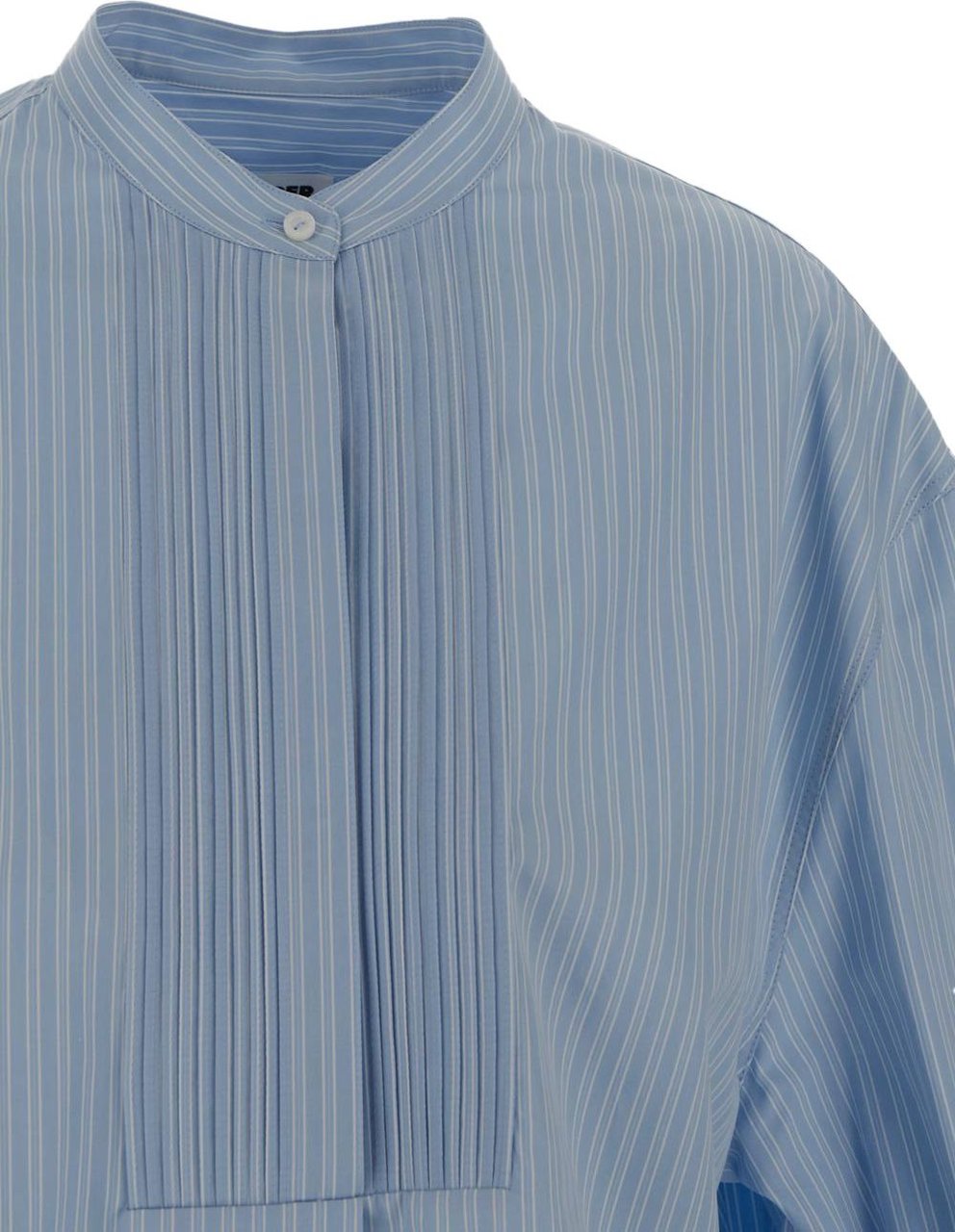 Jil Sander Triple Stripe On Cotton Shirt Blauw